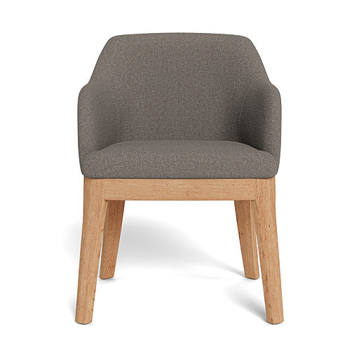 Kelly Fully Upholstered Carver Chair Natural Leg (98692)