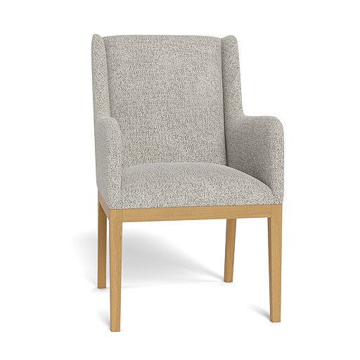 Kendall Fully Upholstered Carver Chair Natural Leg (95891)