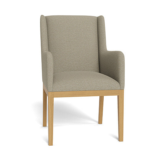 Kendall Fully Upholstered Carver Chair Natural Leg (95878)