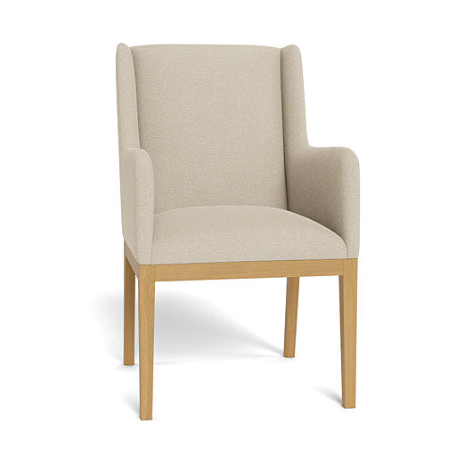 Kendall Fully Upholstered Carver Chair Natural Leg (95880)
