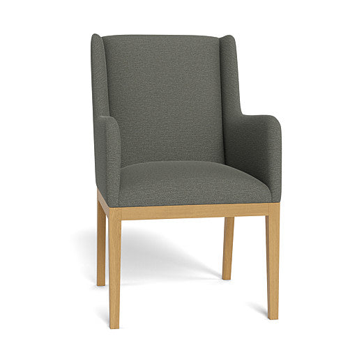 Kendall Fully Upholstered Carver Chair Natural Leg (95881)