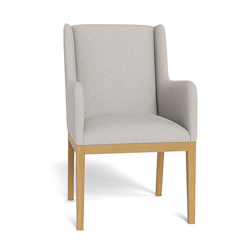 Kendall Fully Upholstered Carver Chair Natural Leg (95882)