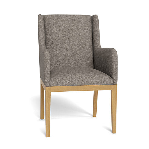 Kendall Fully Upholstered Carver Chair Natural Leg (95884)