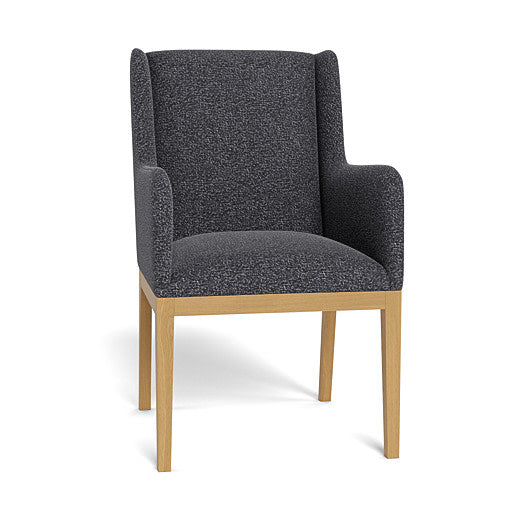 Kendall Fully Upholstered Carver Chair Natural Leg (95889)