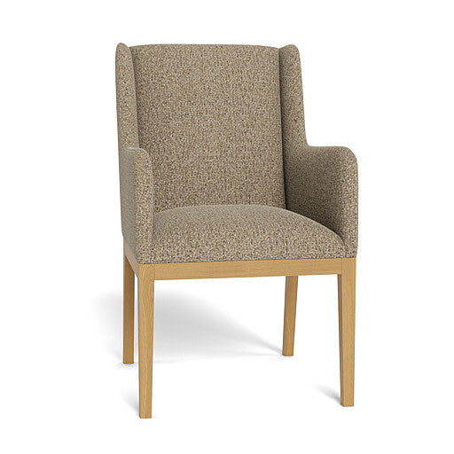 Kendall Fully Upholstered Carver Chair Natural Leg (95890)