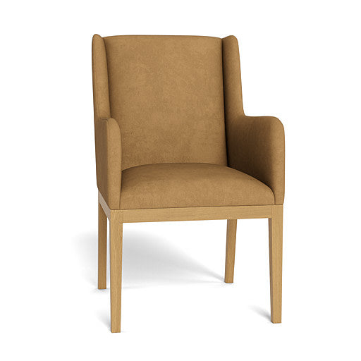 Kendall Leather Carver Chair Natural Leg (95877)