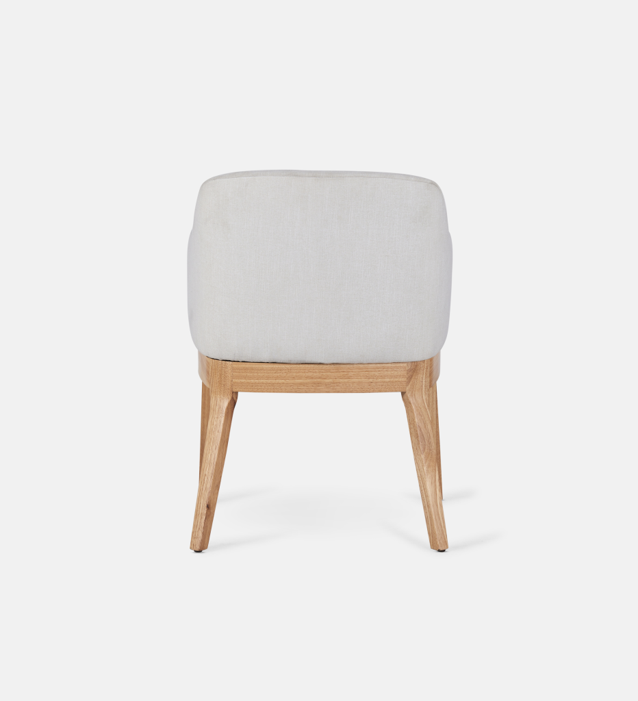 Kelly Leather Carver Dining Chair with natural leg (44319)