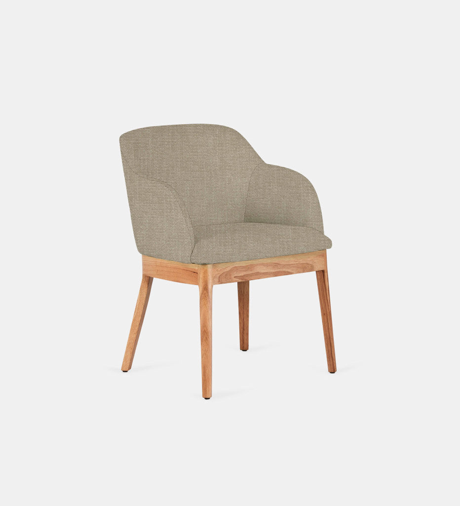 Kelly Fully Upholstered Carver Chair Natural Leg (69950)