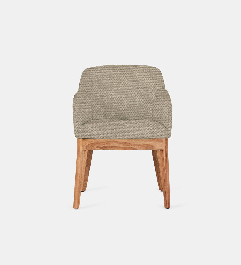 Kelly Fully Upholstered Carver Chair Natural Leg (69947)