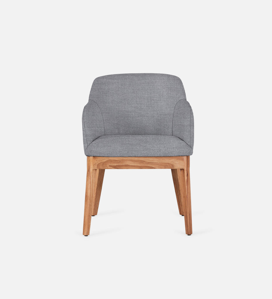Kelly Fully Upholstered Carver Chair Natural Leg (68644)