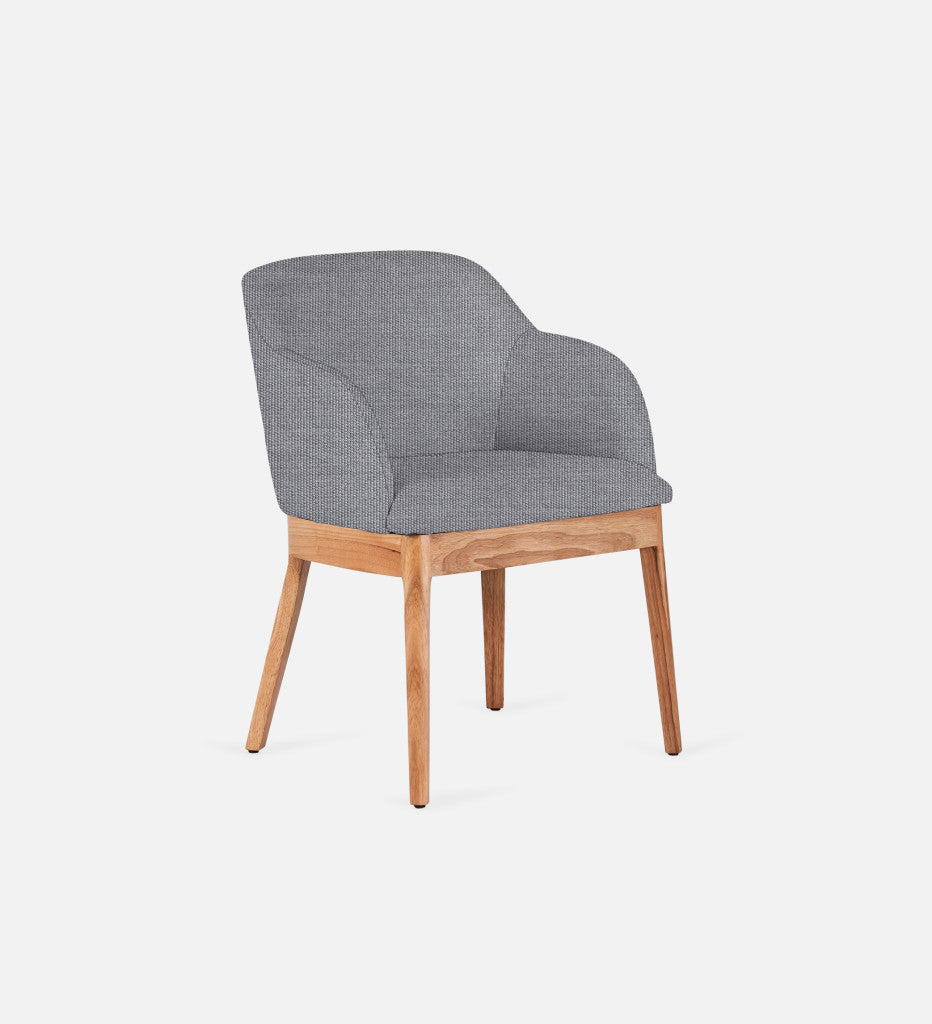 Kelly Fully Upholstered Carver Chair Natural Leg (68645)