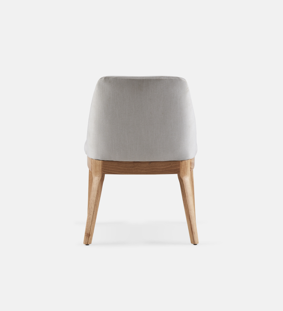 Kelly Leather Dining Chair with natural leg (44320)