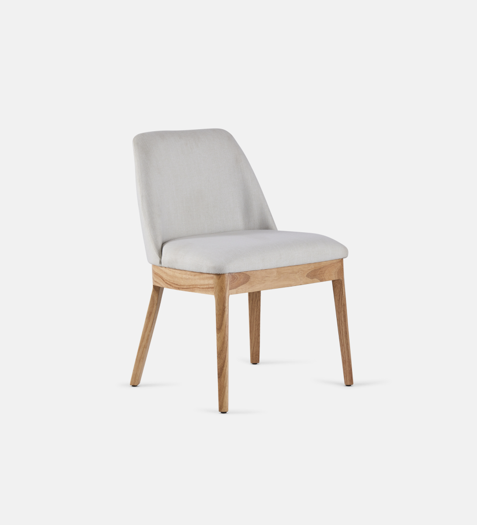 Kelly Leather Dining Chair with natural leg (44321)