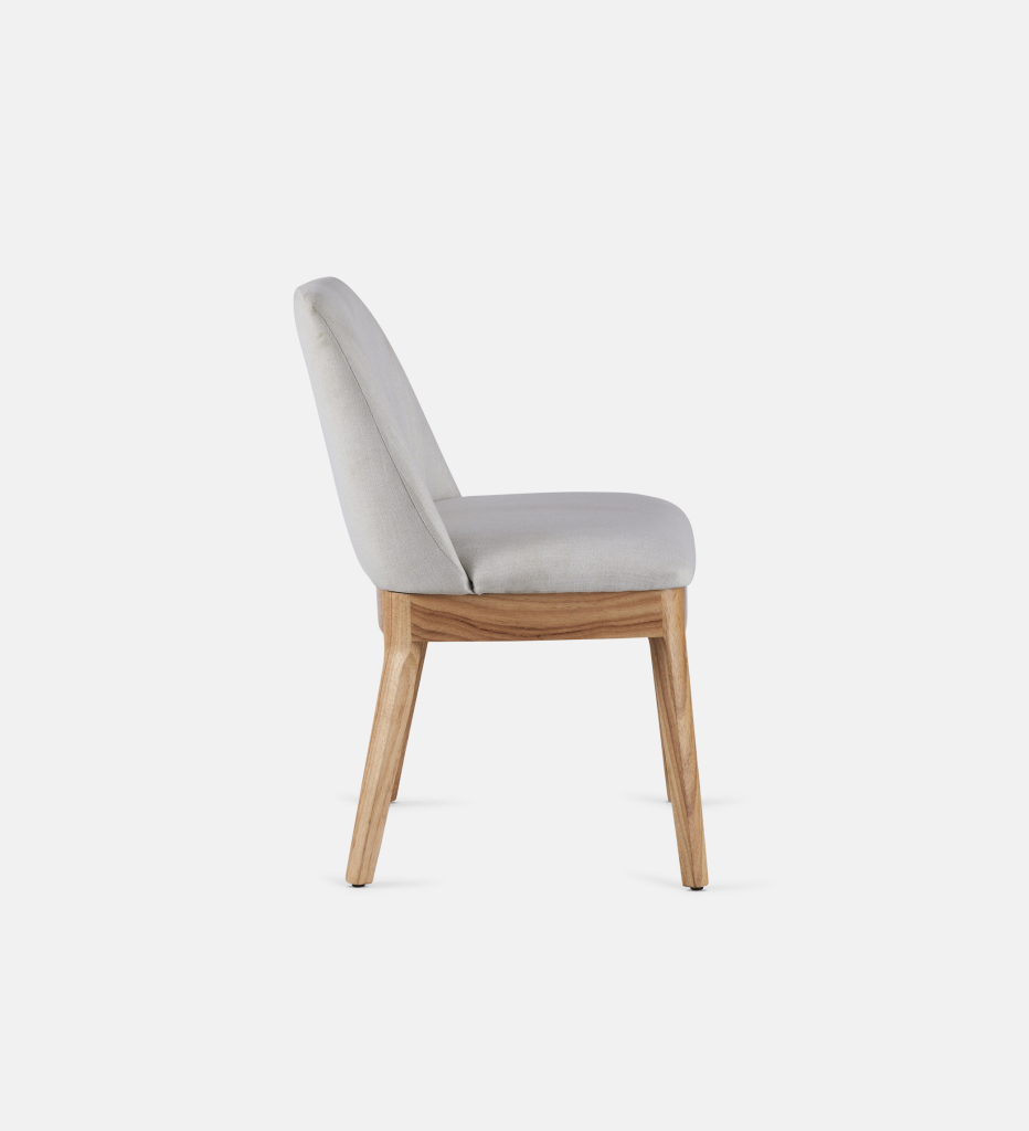 Kelly Leather Dining Chair with natural leg (44322)