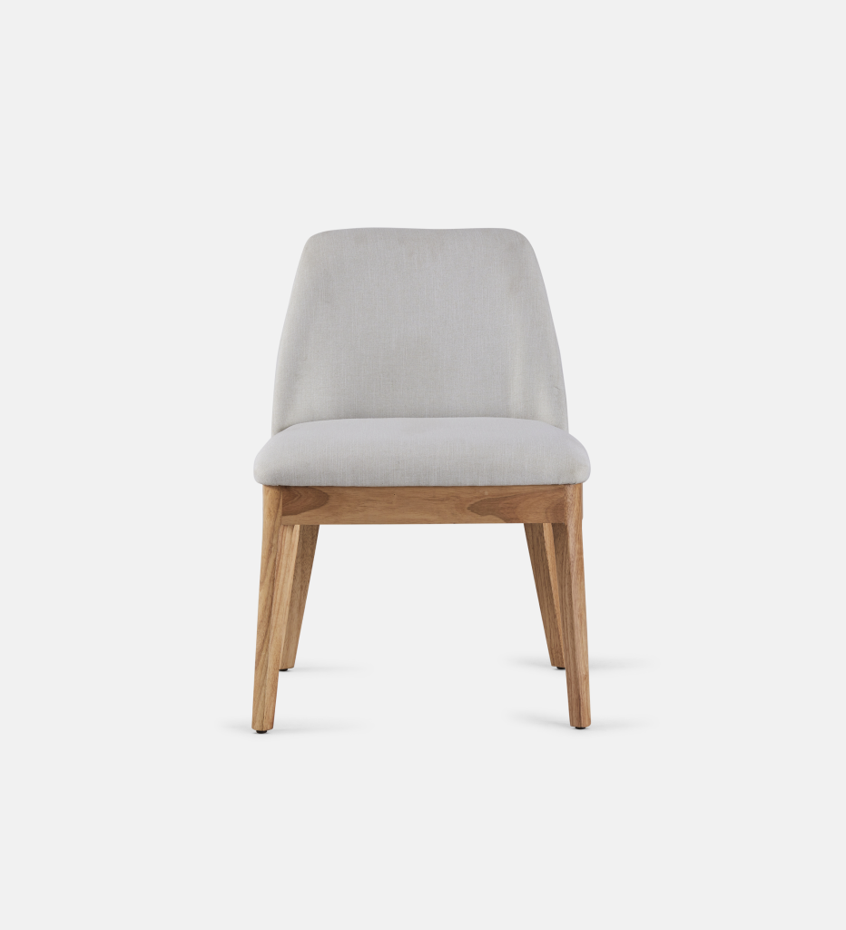 Kelly Leather Dining Chair with natural leg (44323)