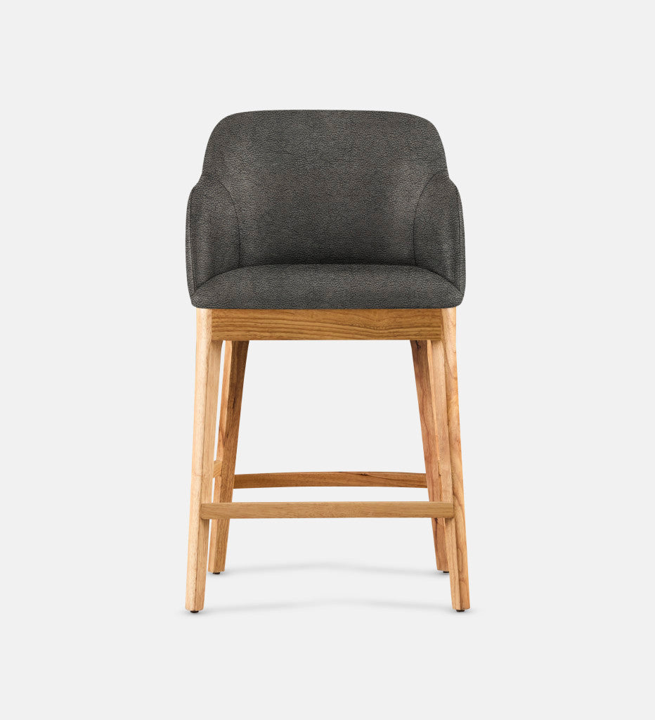 Kelly Leather Counter Armchair Natural Leg (81734)