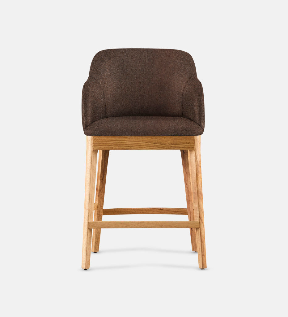 Kelly Leather Counter Armchair Natural Leg (81730)