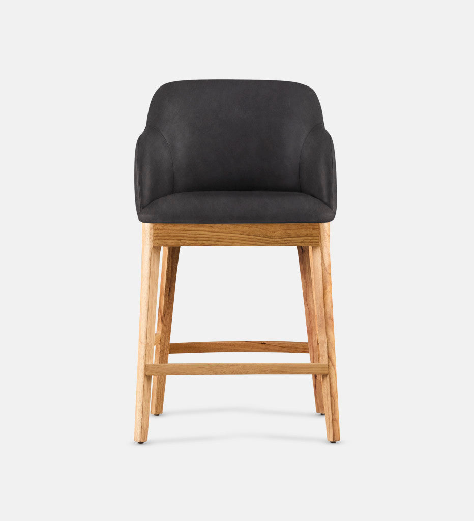 Kelly Leather Counter Armchair Natural Leg (81750)