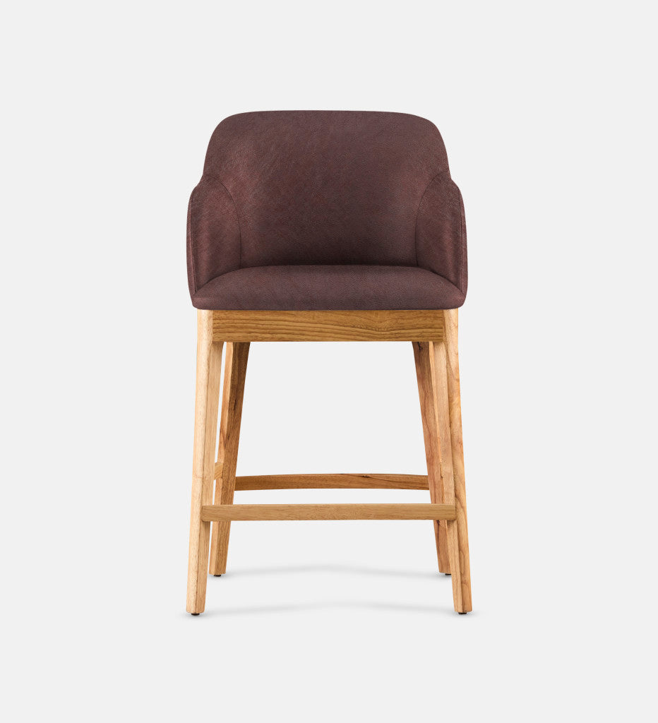 Kelly Leather Counter Armchair Natural Leg (81754)