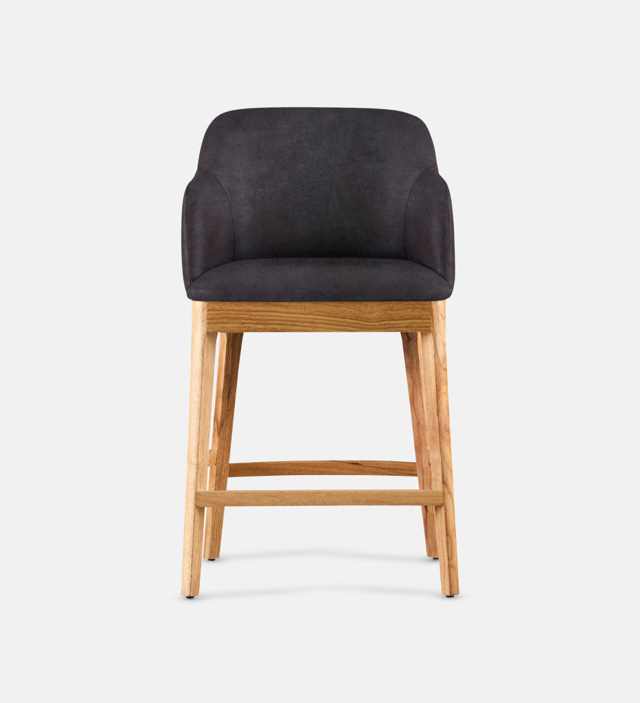Kelly Leather Counter Armchair Natural Leg (81710)