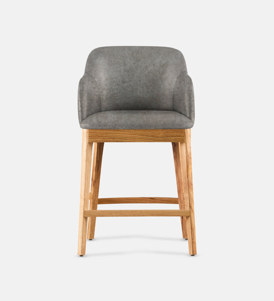 Kelly Leather Counter Armchair Natural Leg (81706)