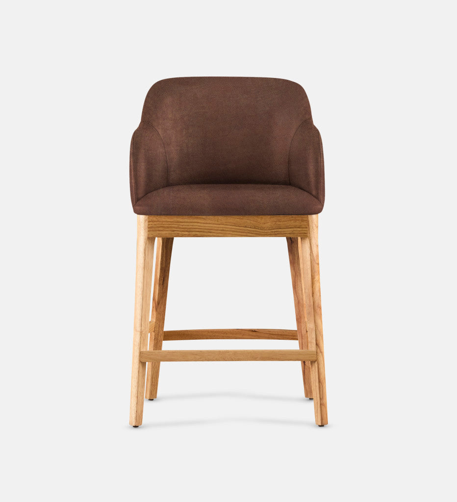 Kelly Leather Counter Armchair Natural Leg (81690)