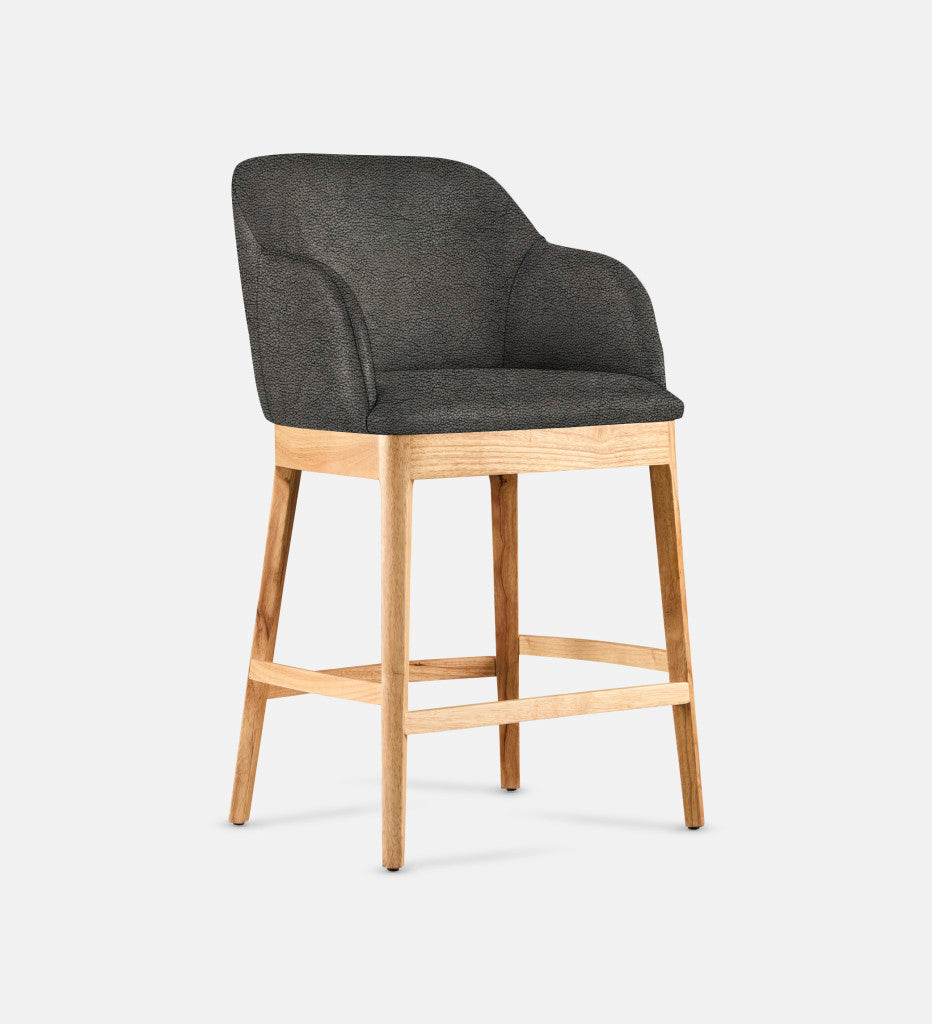 Kelly Leather Counter Armchair Natural Leg (81735)