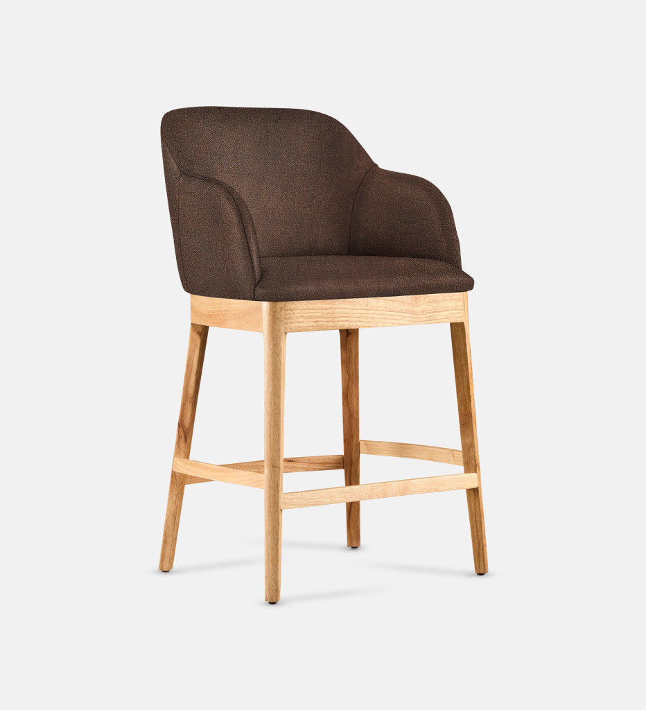 Kelly Leather Counter Armchair Natural Leg (81731)
