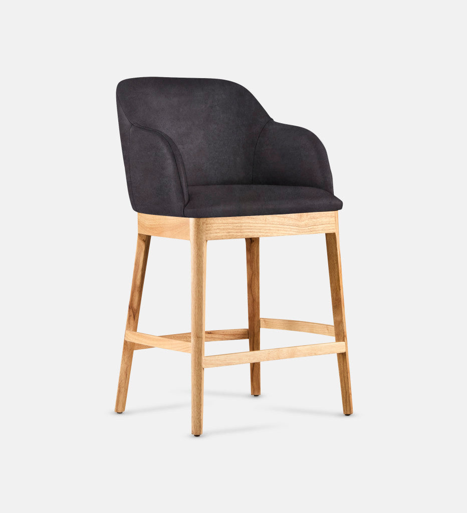 Kelly Leather Counter Armchair Natural Leg (81711)