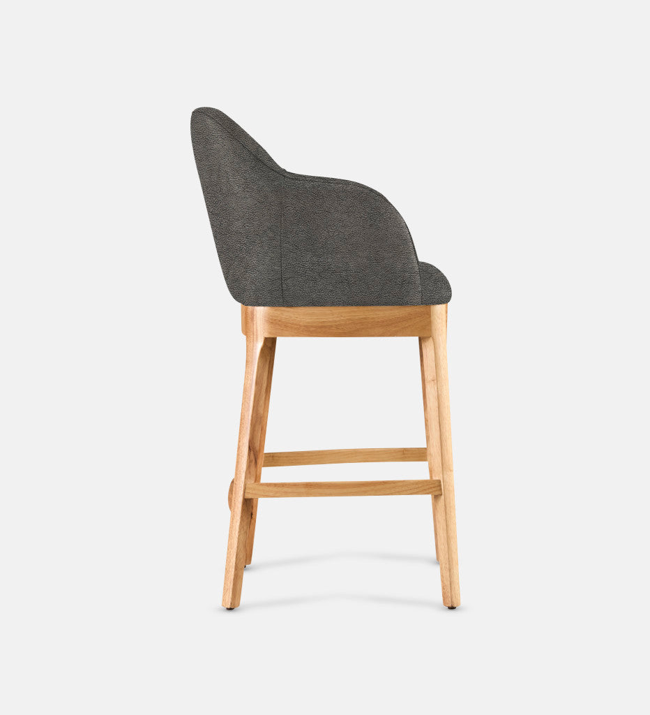 Kelly Leather Counter Armchair Natural Leg (81736)