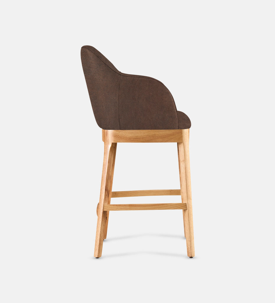 Kelly Leather Counter Armchair Natural Leg (81732)