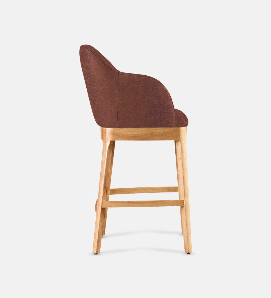 Kelly Leather Counter Armchair Natural Leg (81740)