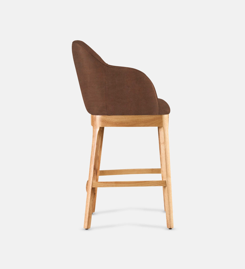 Kelly Leather Counter Armchair Natural Leg (81744)
