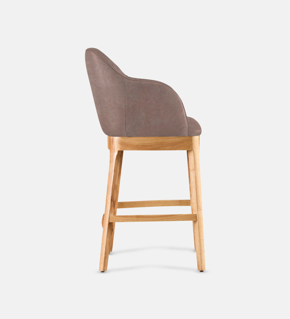 Kelly Leather Counter Armchair Natural Leg (81720)