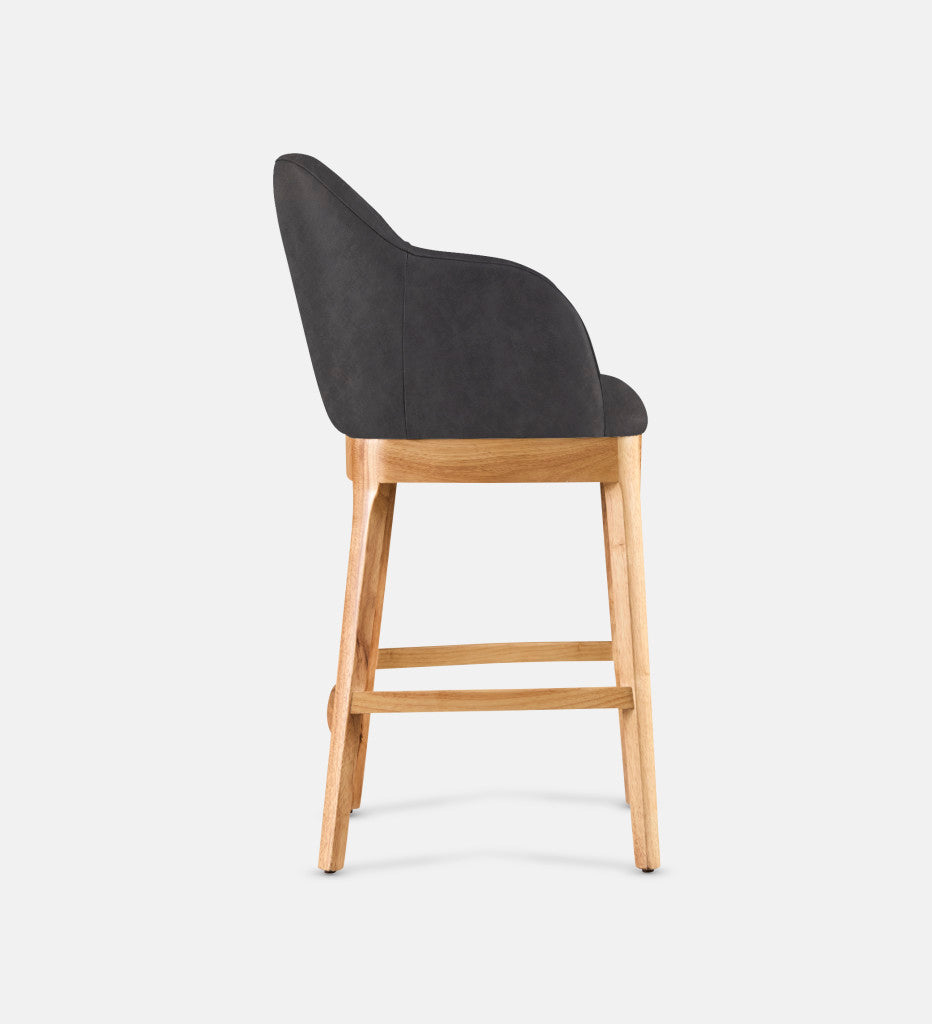 Kelly Leather Counter Armchair Natural Leg (81752)