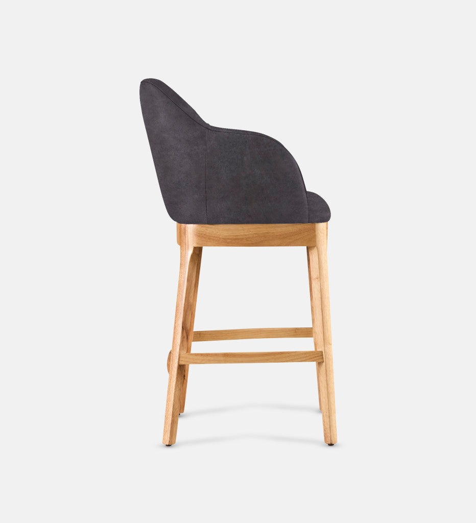 Kelly Leather Counter Armchair Natural Leg (81712)