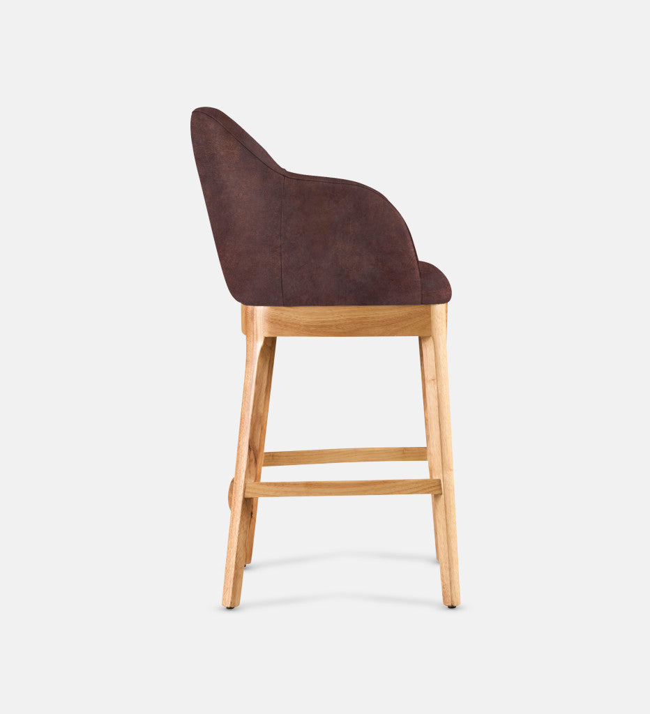 Kelly Leather Counter Armchair Natural Leg (81704)