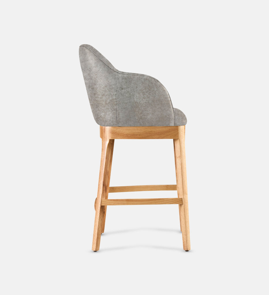 Kelly Leather Counter Armchair Natural Leg (81708)