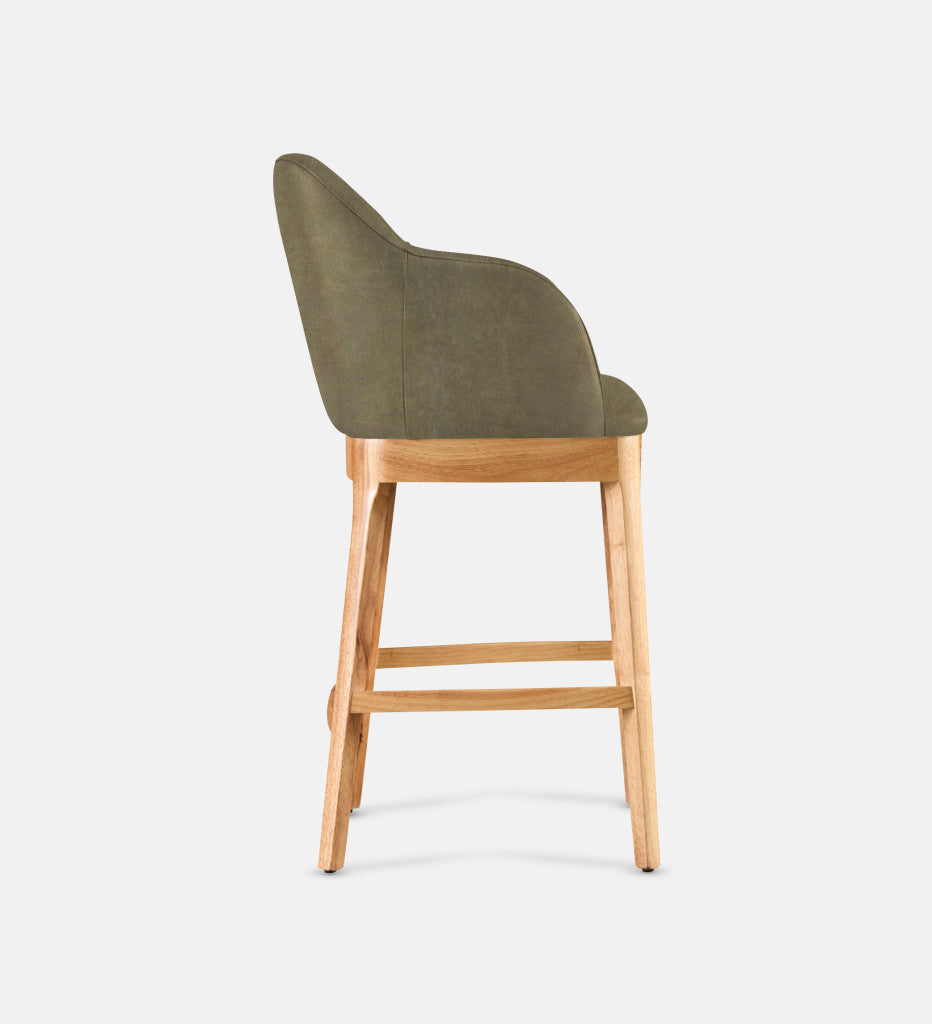 Kelly Leather Counter Armchair Natural Leg (81716)