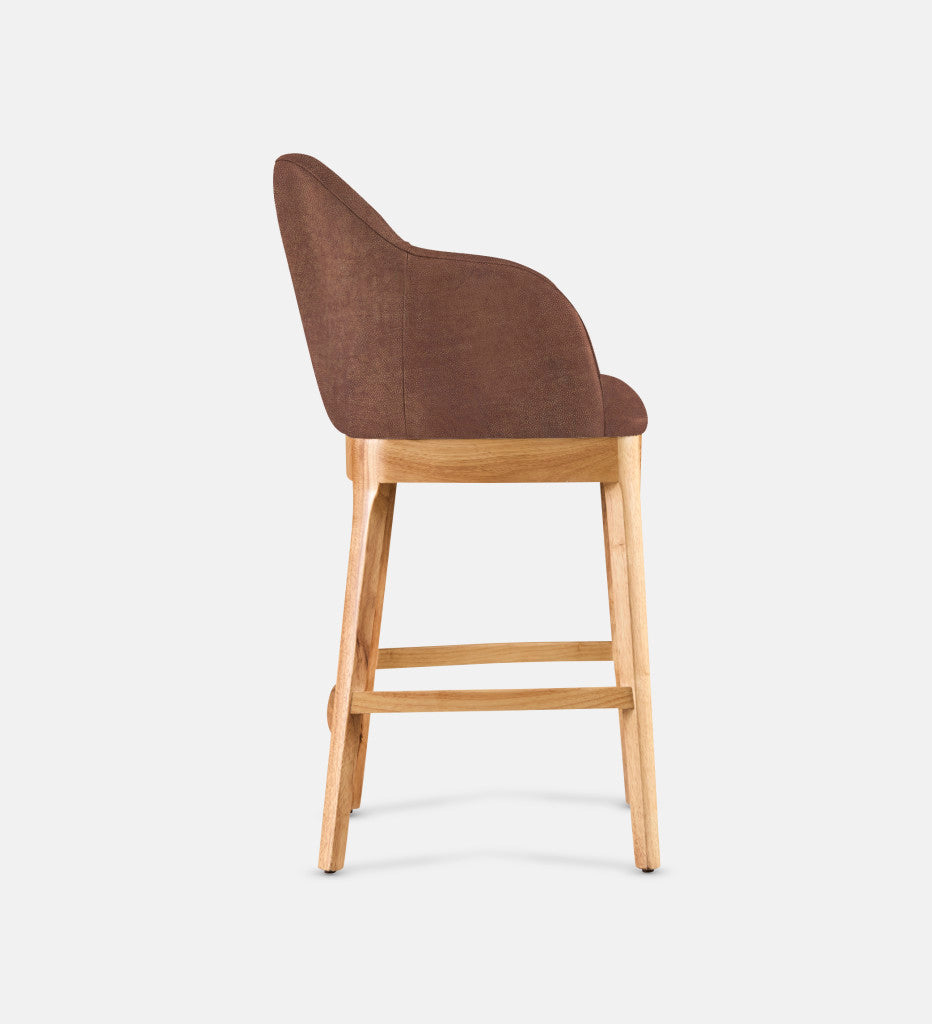Kelly Leather Counter Armchair Natural Leg (81692)