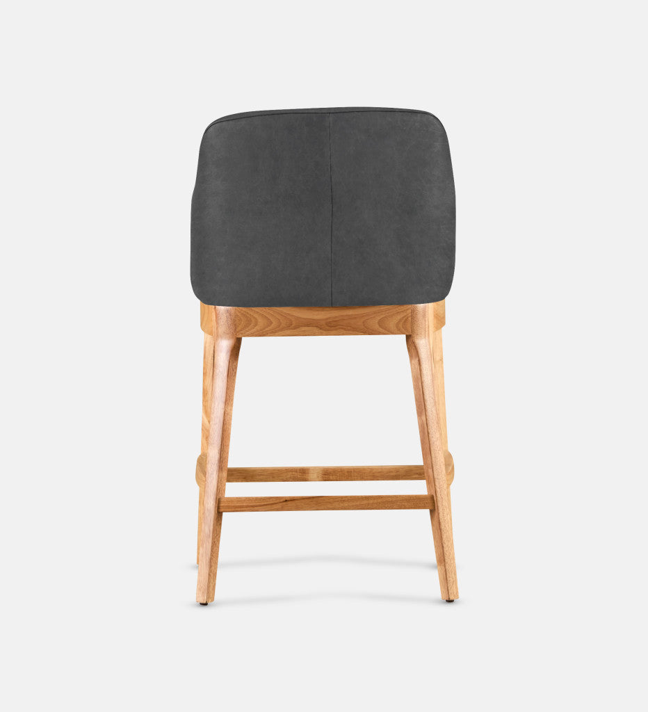 Kelly Leather Counter Armchair Natural Leg (82084)
