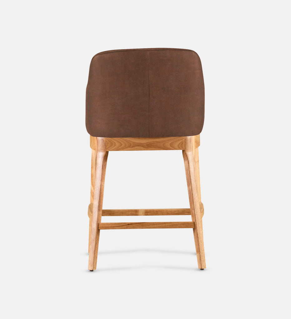 Kelly Leather Counter Armchair Natural Leg (81745)