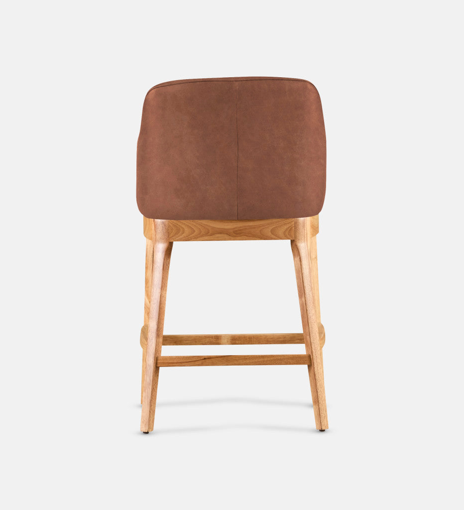 Kelly Leather Counter Armchair Natural Leg (81761)