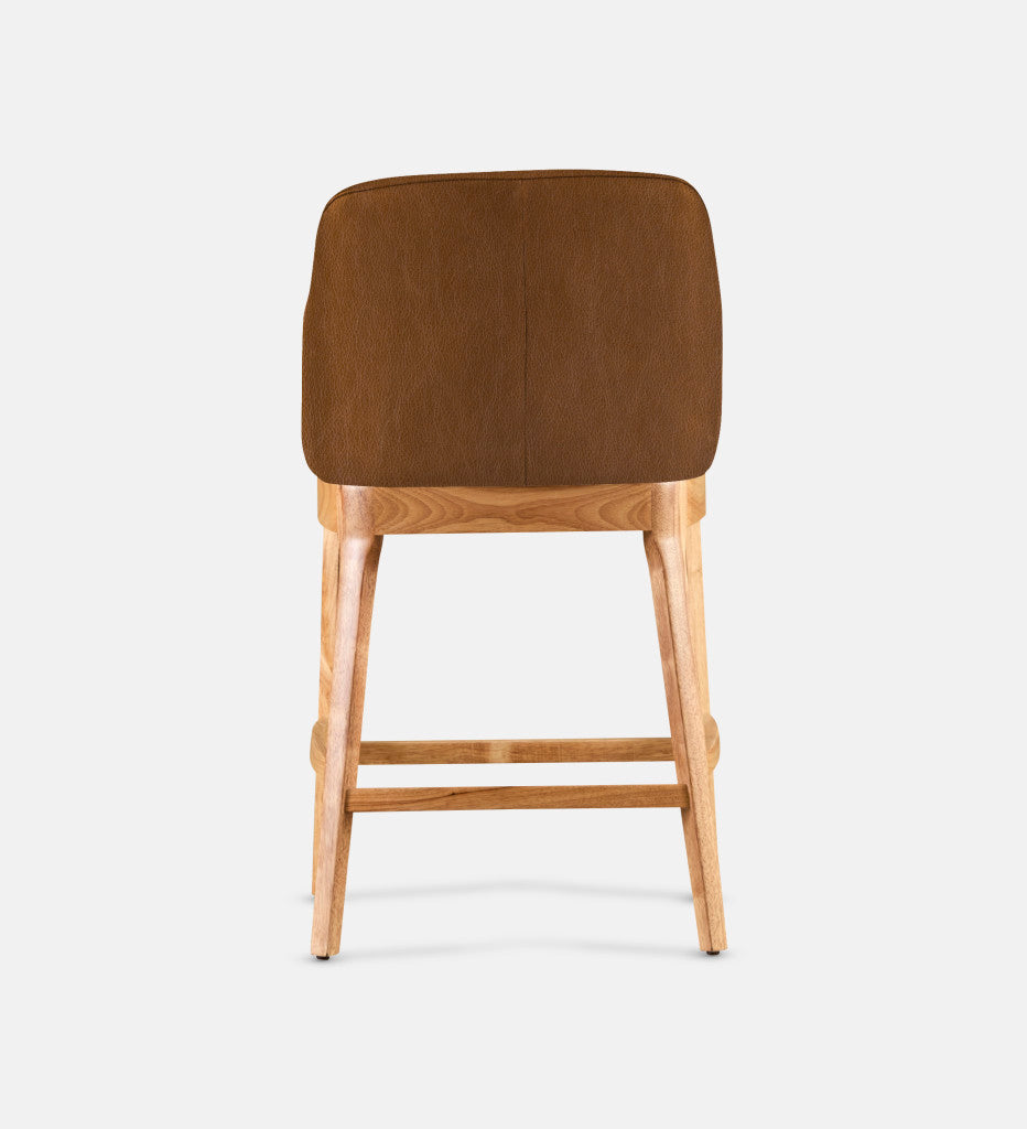 Kelly Leather Counter Armchair Natural Leg (81697)