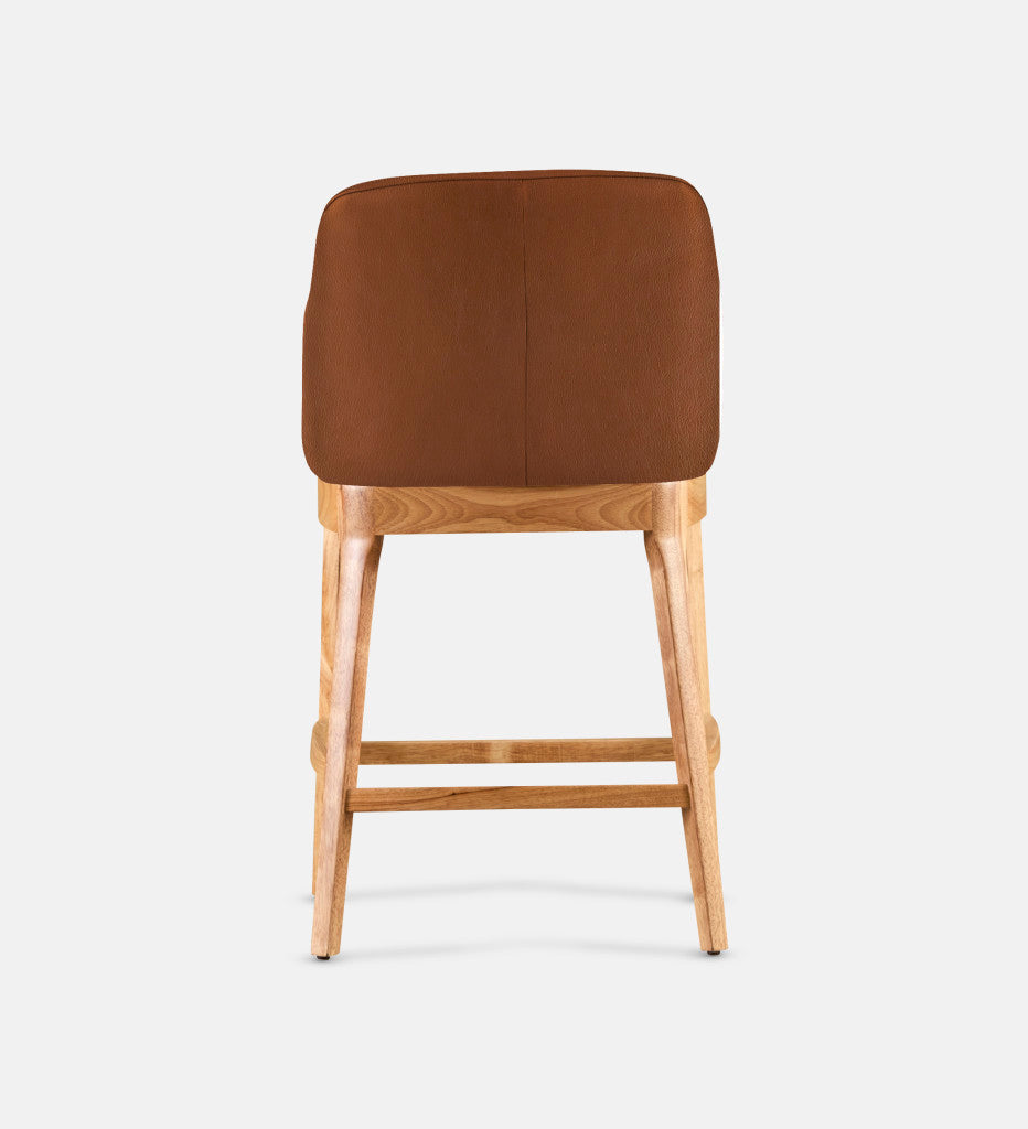 Kelly Leather Counter Armchair Natural Leg (81689)