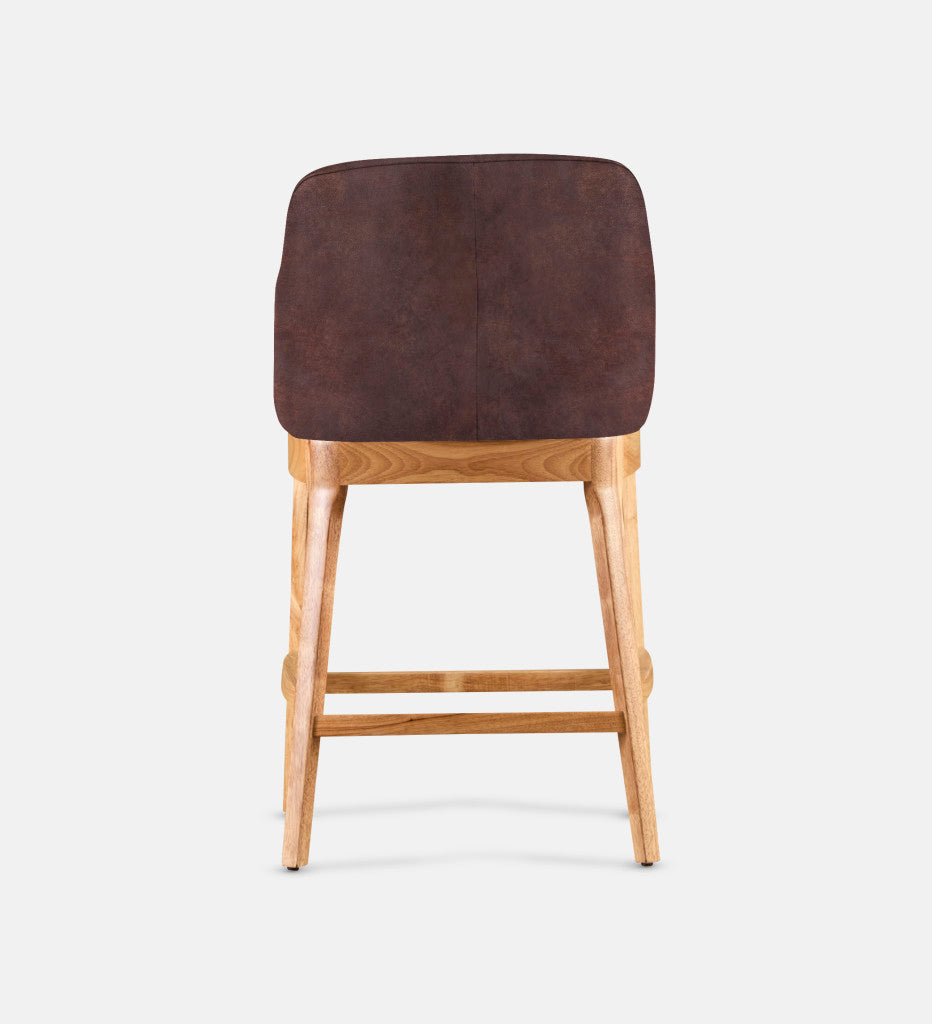 Kelly Leather Counter Armchair Natural Leg (81705)