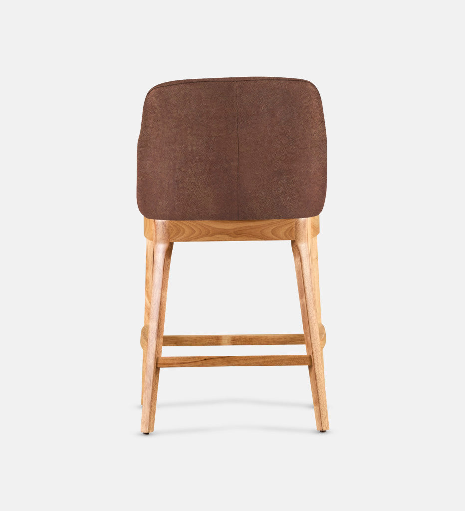 Kelly Leather Counter Armchair Natural Leg (81693)