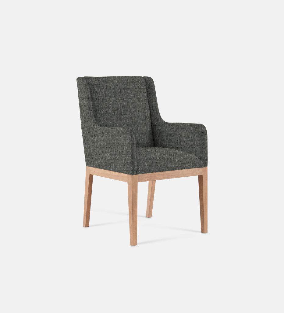 Kendall Fully Upholstered Carver Chair Natural Leg (79243)