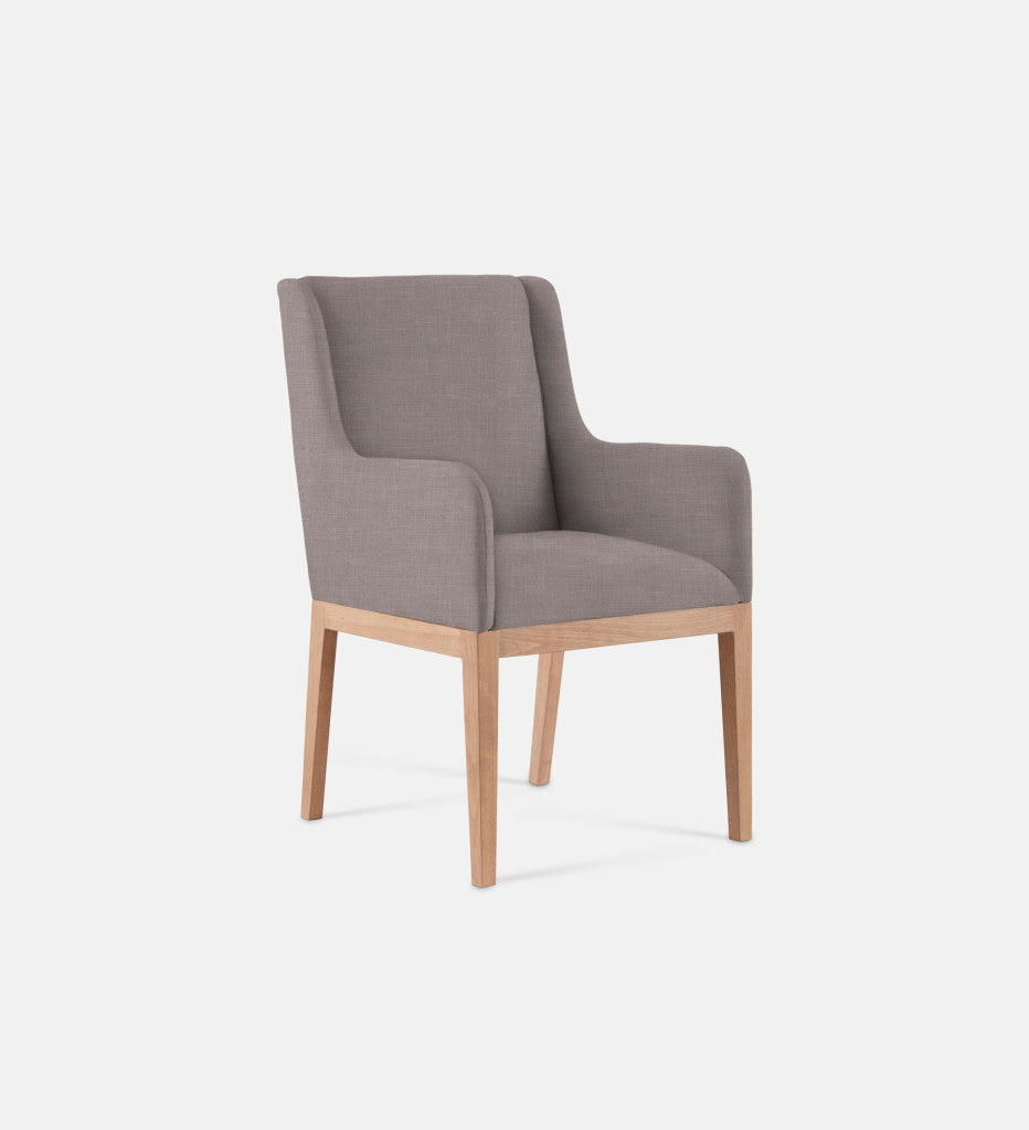 Kendall Fully Upholstered Carver Chair Natural Leg (79248)