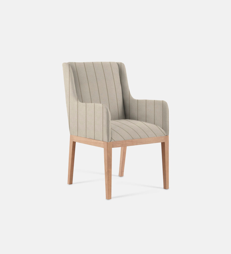 Kendall Fully Upholstered Carver Chair Natural Leg (79516)